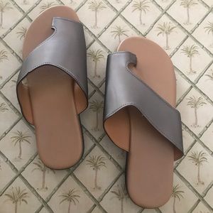 Silver Sandals (Never Worn)